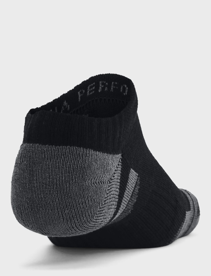 Носки  Under Armour UA Performance Cotton 3pk NS черные 1379526-001 изображение 4