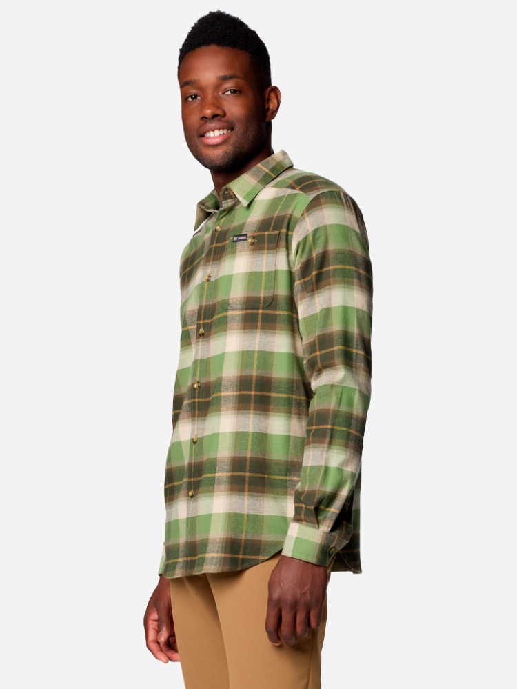 Сорочка чоловіча Columbia Cornell Woods™ Flannel Long Sleeve Shirt зелена 1617951-398 изображение 4