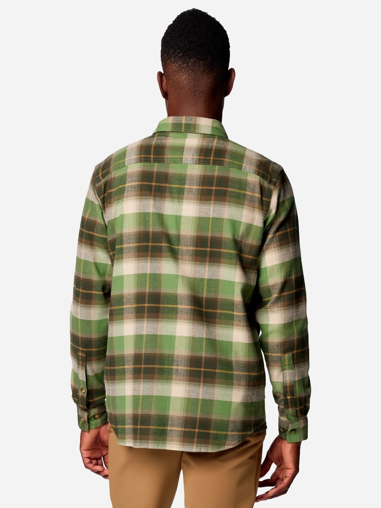 Рубашка мужская Columbia Cornell Woods™ Flannel Long Sleeve Shirt зеленая 1617951-398 изображение 5