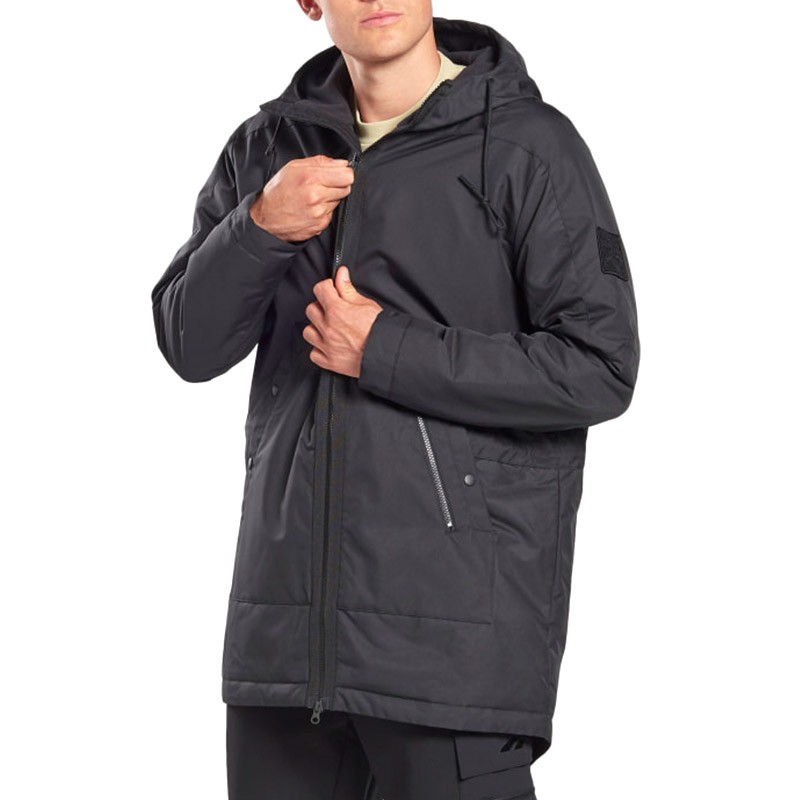 Куртка чоловіча Reebok Outerwear Urban Fleece чорна FT0684 — фото 2