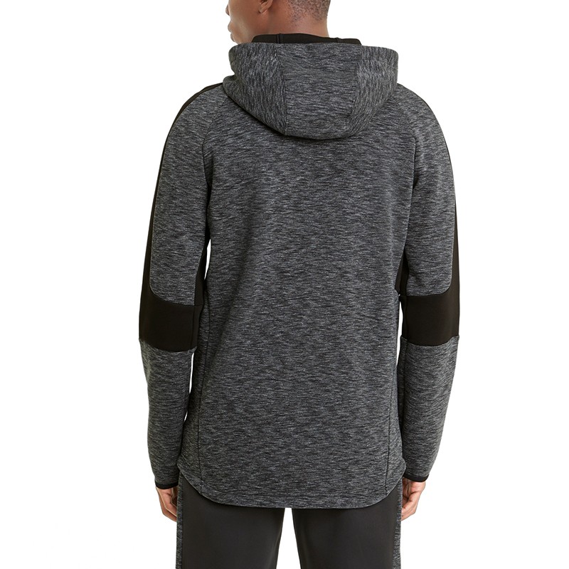 Толстовка мужская Puma Evostripe Fz Hoodie серая 58581101 изображение 4