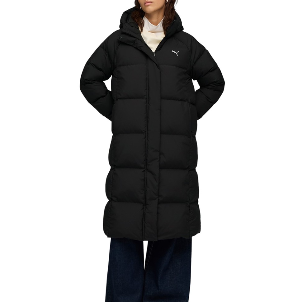 Куртка жіноча Puma Hooded Down Puffer Coat чорна 68839001 — фото 1