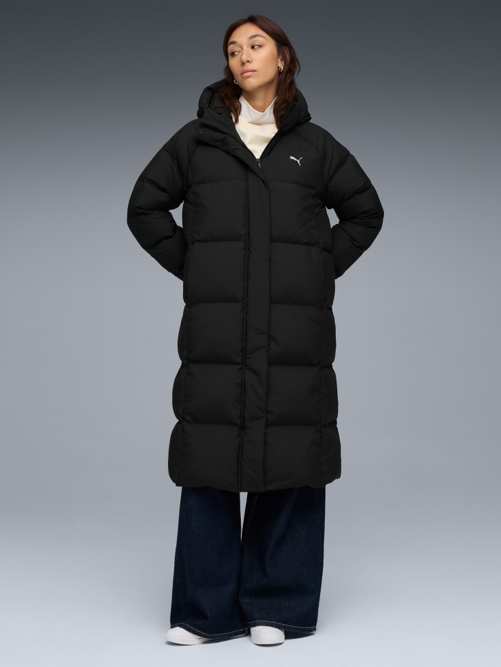 Куртка жіноча Puma Hooded Down Puffer Coat чорна 68839001 изображение 2