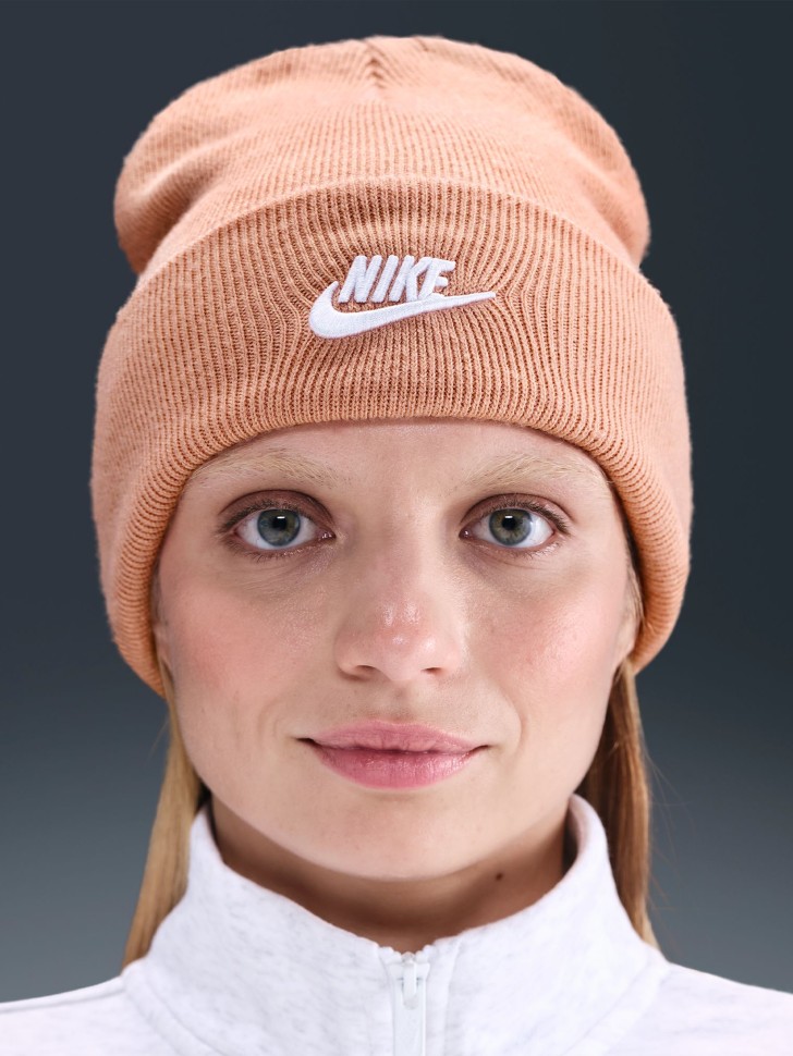 Шапка  Nike U NK PEAK BEANIE TC FUT F24 L мокко HF0186-688 изображение 3 Шапка  Nike U NK PEAK BEANIE TC FUT F24 L мокко HF0186-688 изображение 3