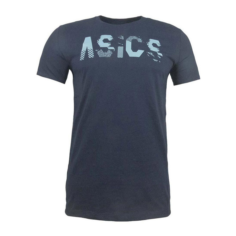  Футболка мужская  Asics Seasonal Logo Tee синяя 2031C157-400 изображение 1