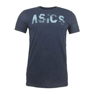  Футболка мужская  Asics Seasonal Logo Tee синяя 2031C157-400