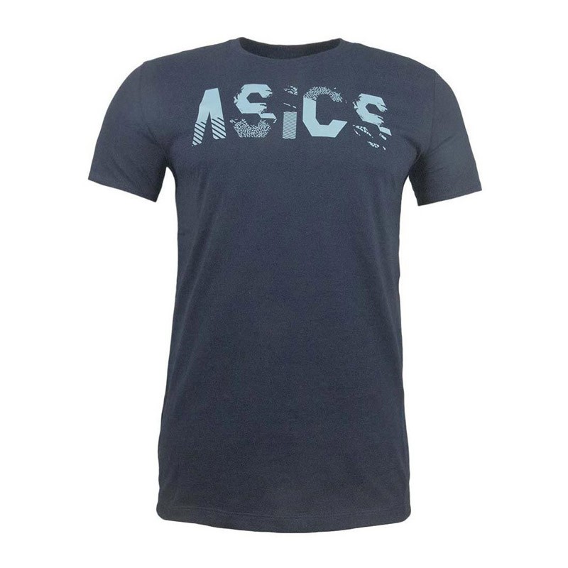 Футболка чоловіча Asics Seasonal Logo Tee синя 2031C157-400 — Sport City Футболка чоловіча Asics Seasonal Logo Tee синя 2031C157-400
