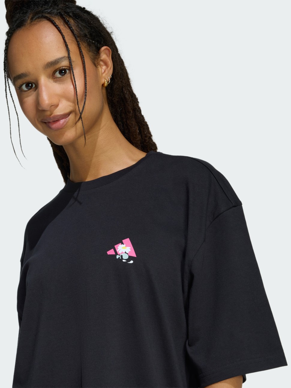 Футболка жіноча Adidas SOFT SIDE OS T чорна KA5093 — фото 5
