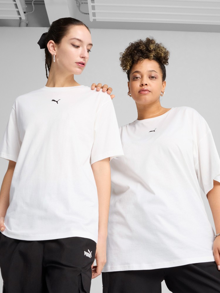 Футболка женская Puma ESS Relaxed Tee белая 68497102 изображение 4