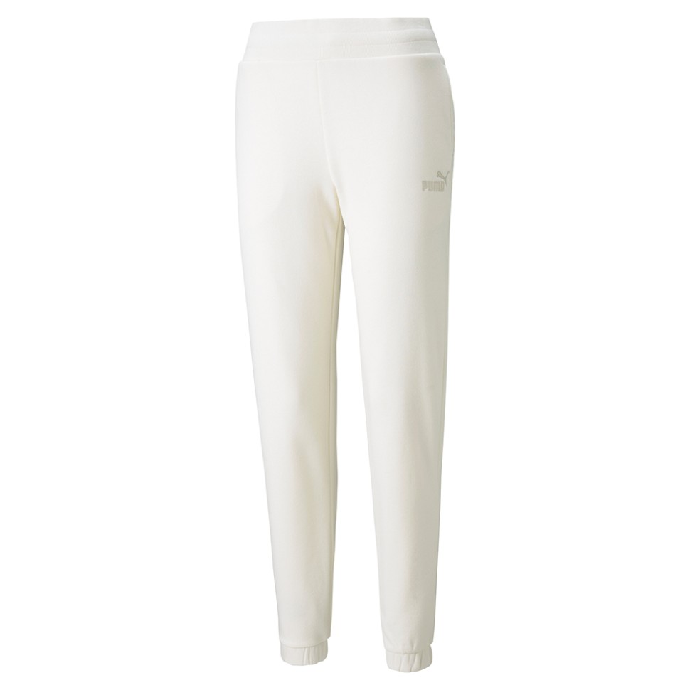 Штани жіночі Puma Ess+ Embroidered Pants Fl Cl молочні 84614099  — фото 1