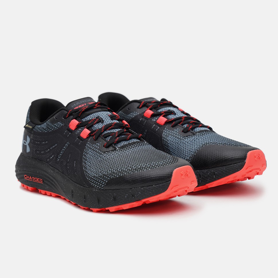 Кроссовки мужские Under Armour Ua Charged Bandit Trail Gtx черные 3022784-001 изображение 2