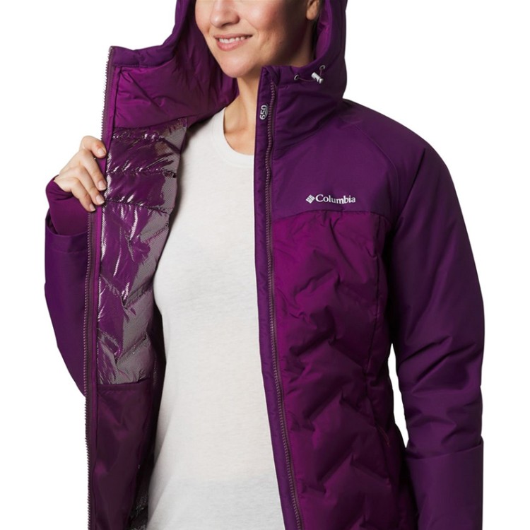 Куртка пуховая женская Columbia Grand Trek Down Jacket фиолетовая 1859641-594 изображение 2