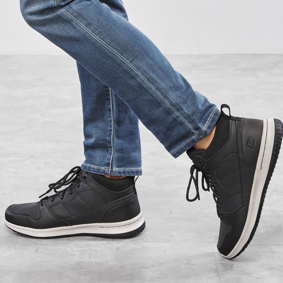 Черевики чоловічі Skechers Delson чорні 210229 BLK изображение 5