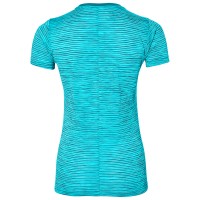 Футболка женская Asics FUZEX V-NECK SS TOP (W) голубая 141214-8065 изображение 2