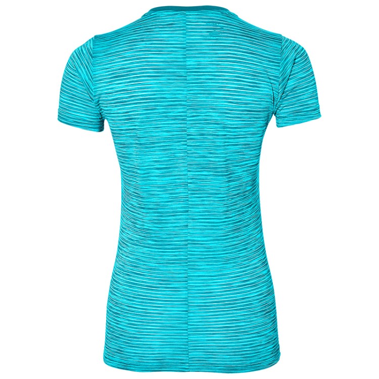Футболка женская Asics FUZEX V-NECK SS TOP (W) голубая 141214-8065 изображение 2