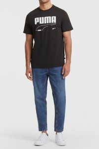Футболка мужская Puma Rеbel Tee черная 58573801 изображение 2