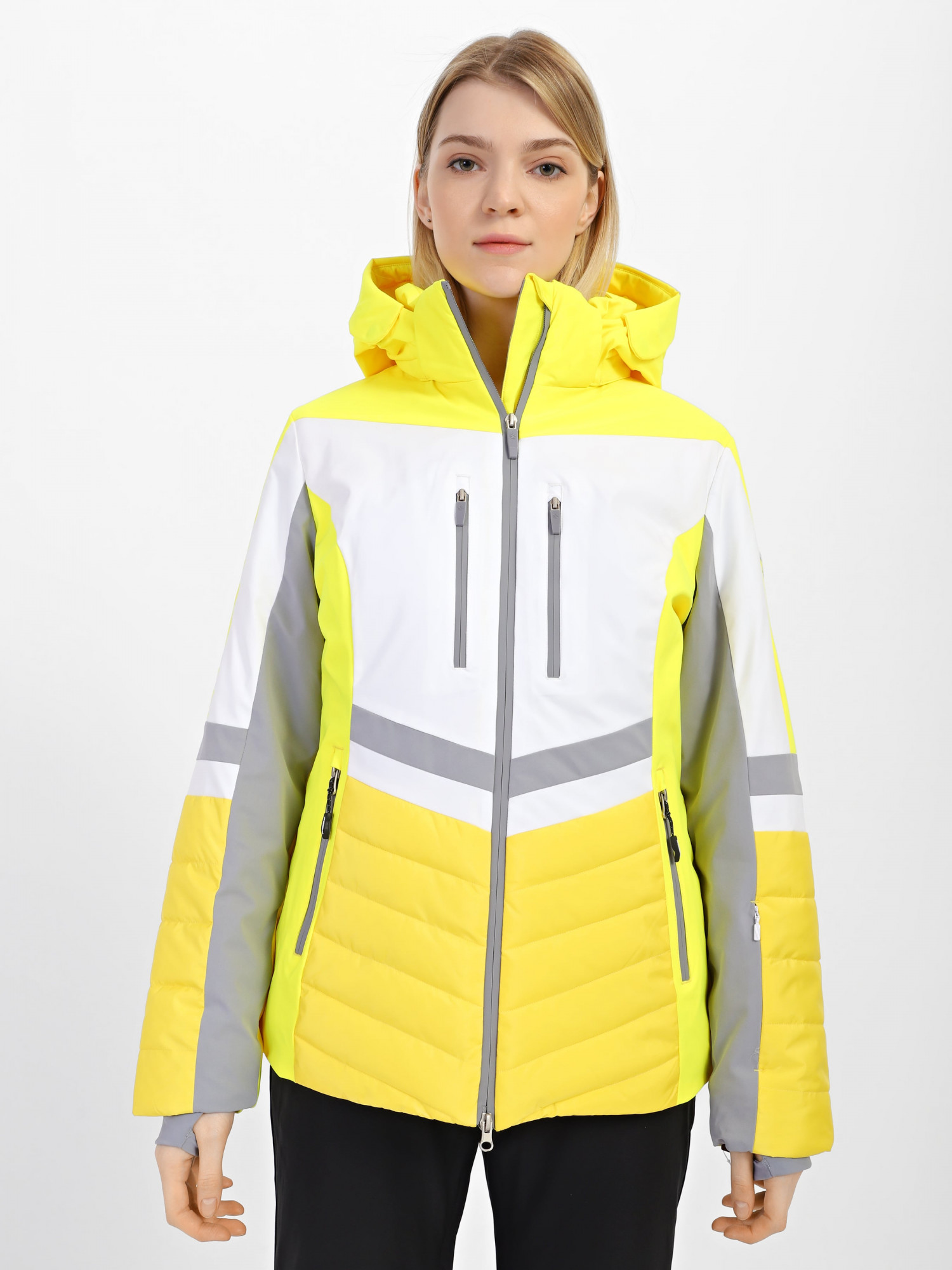 Куртка гірськолижна жіноча WHS жовта 552524-710 изображение 2