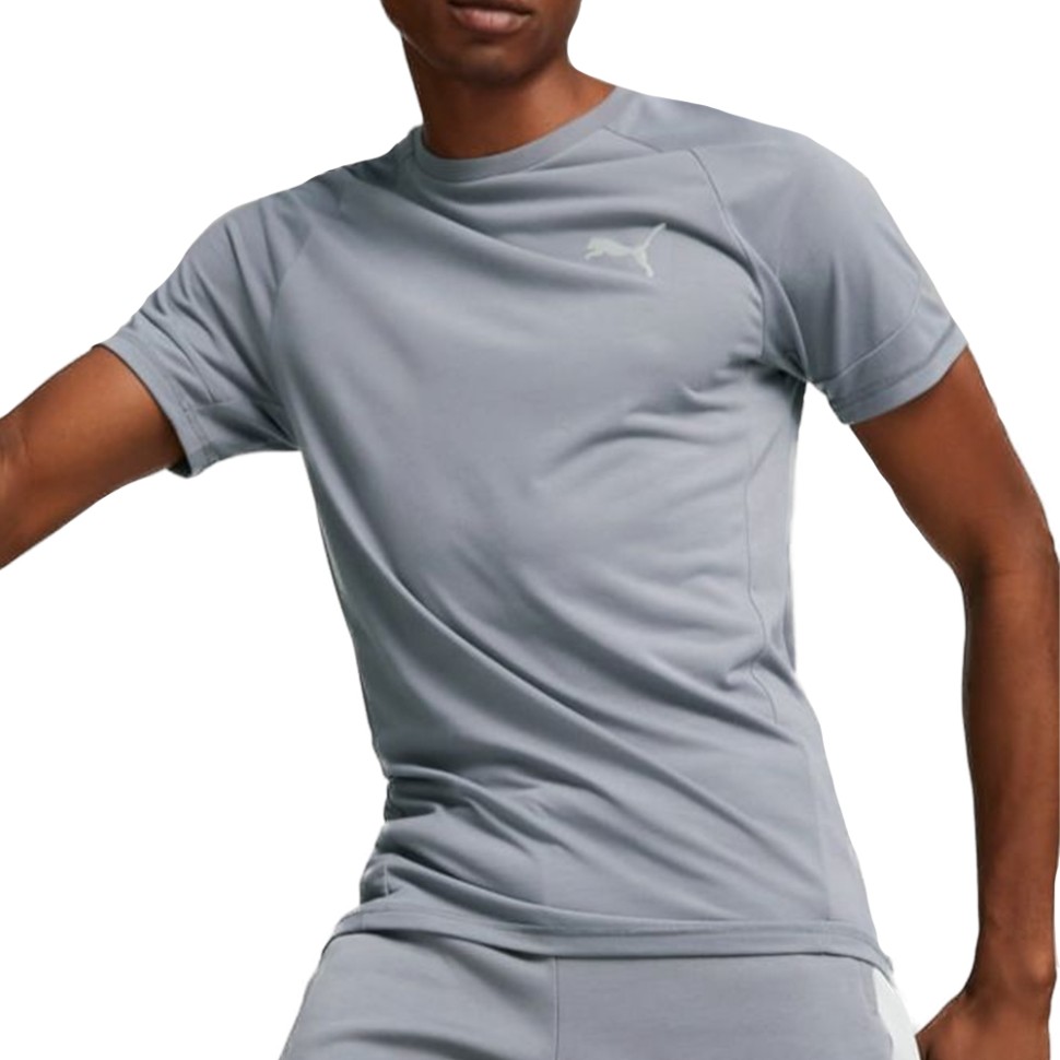 Футболка мужская Puma EVOSTRIPE Tee серая 67331169 изображение 1
