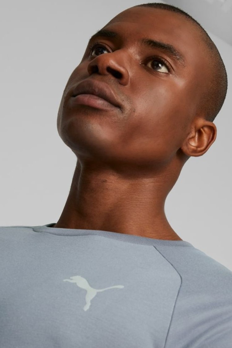 Футболка мужская Puma EVOSTRIPE Tee серая 67331169 изображение 4