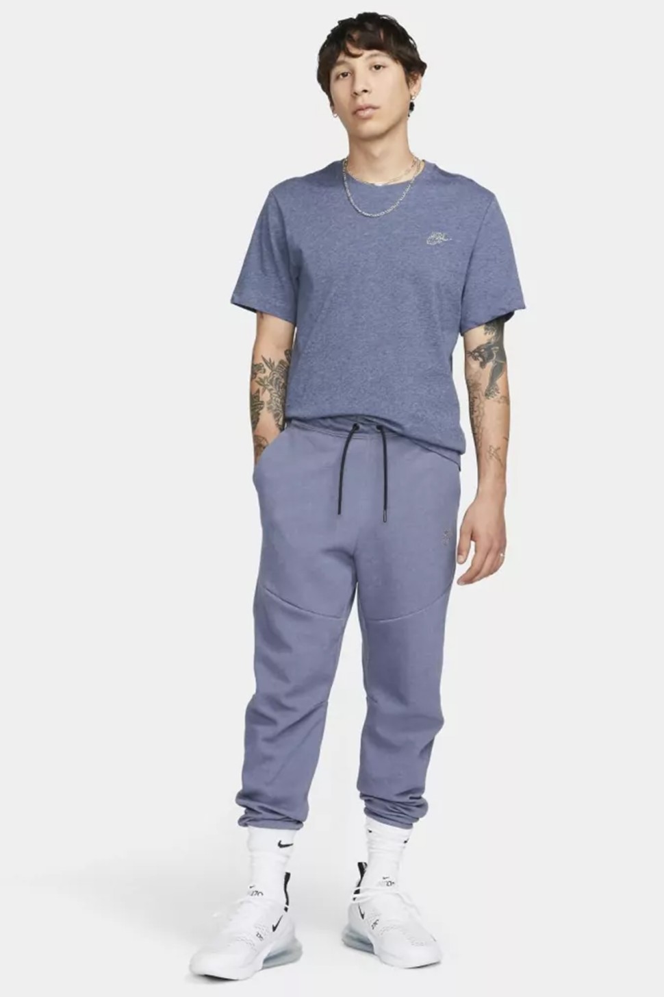 Футболка чоловіча Nike M NSW CLUB TEE SUST синя DR7923-491 — фото 1