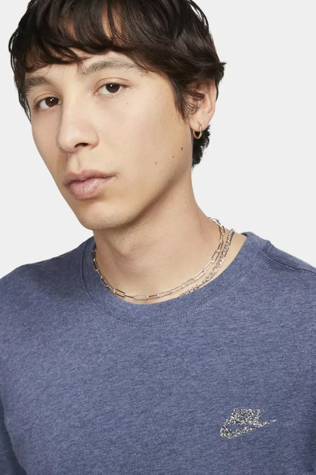 Футболка мужская Nike M NSW CLUB TEE SUST синяя DR7923-491 изображение 2