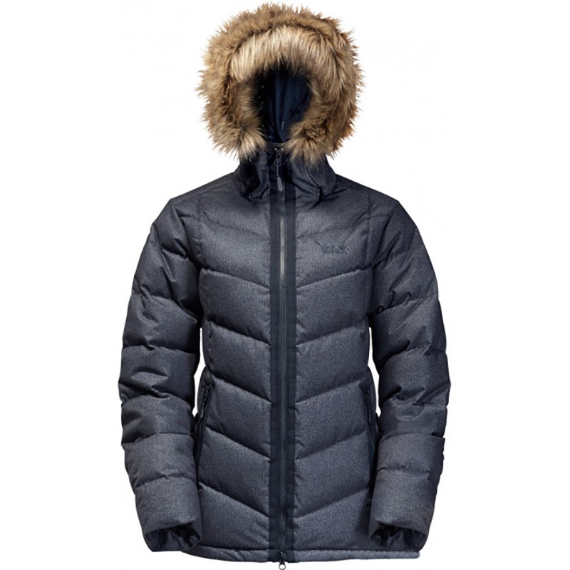 Пуховик женский Jack Wolfskin синий 1202311-1010