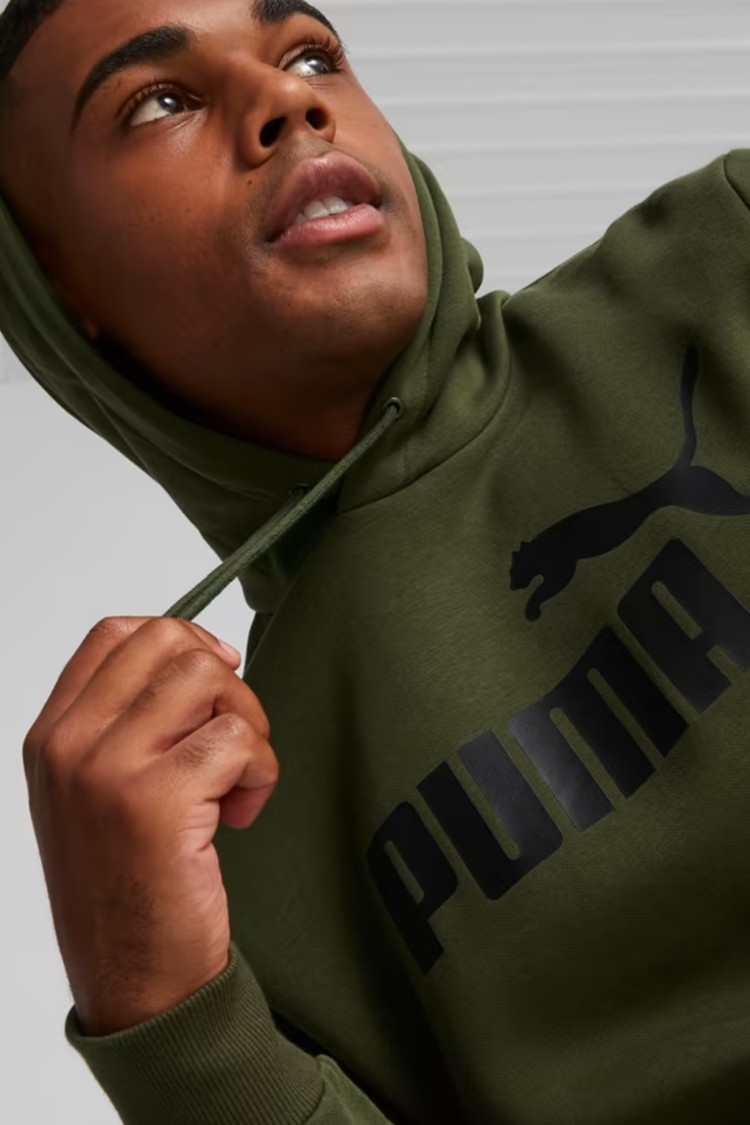Толстовка чоловіча Puma ESS Big Logo Hoodie FL (s) хакі 58668731 изображение 6