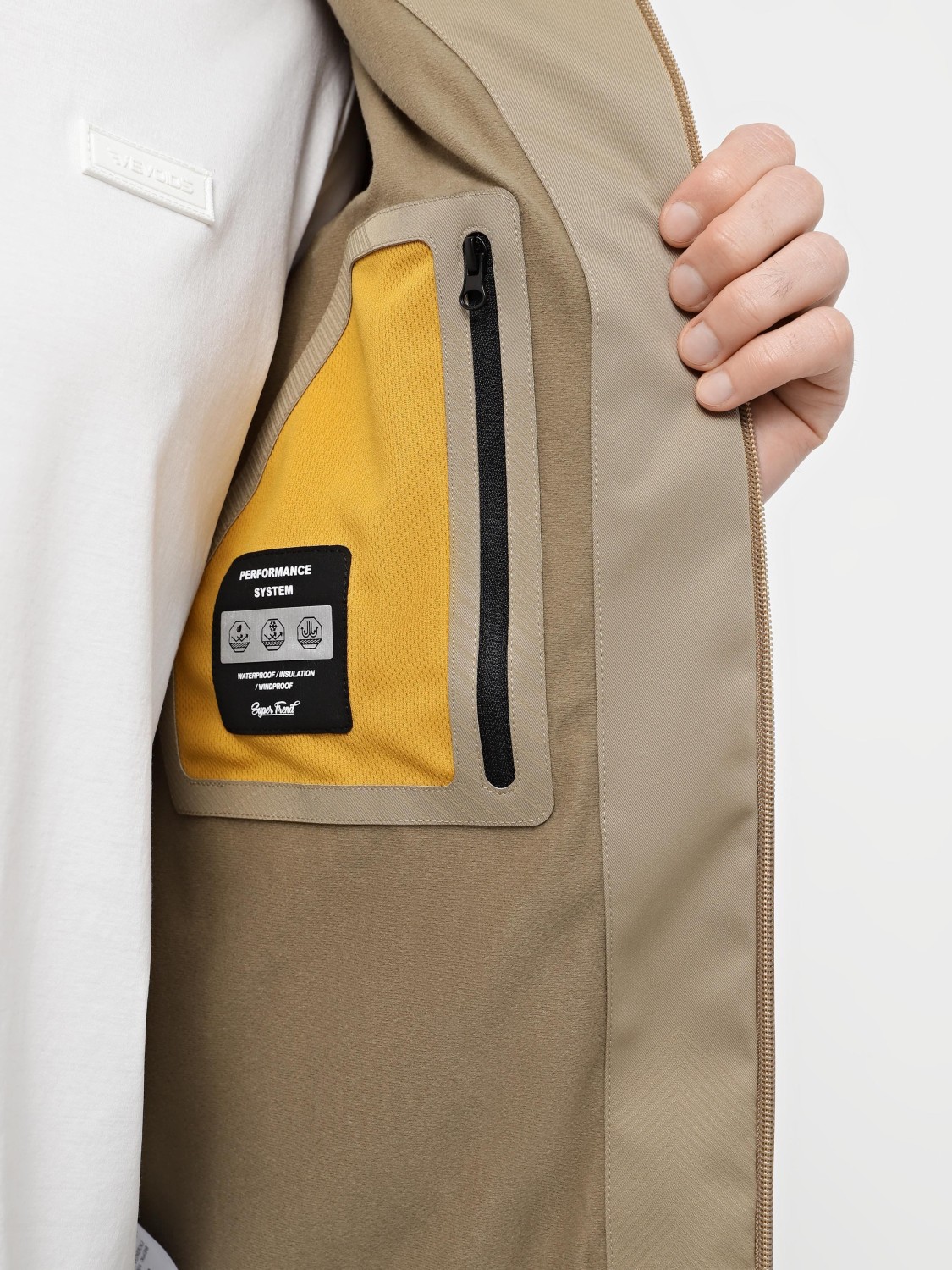 Вітрівка чоловіча Evoids Aticos бежева 314503-125 изображение 6