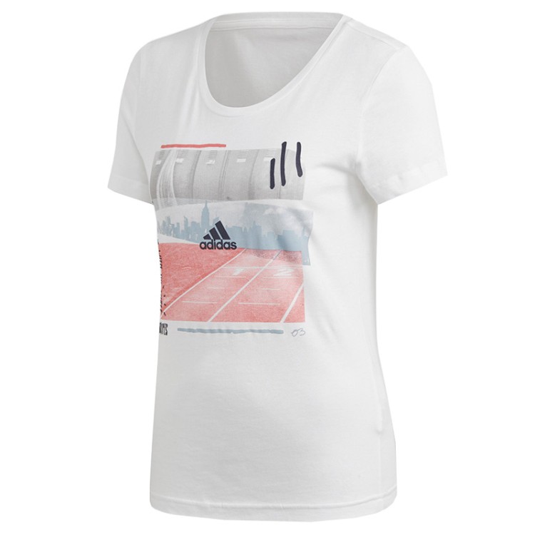 Футболка женская Adidas 3-Stripes Photo белая DV3023 изображение 1