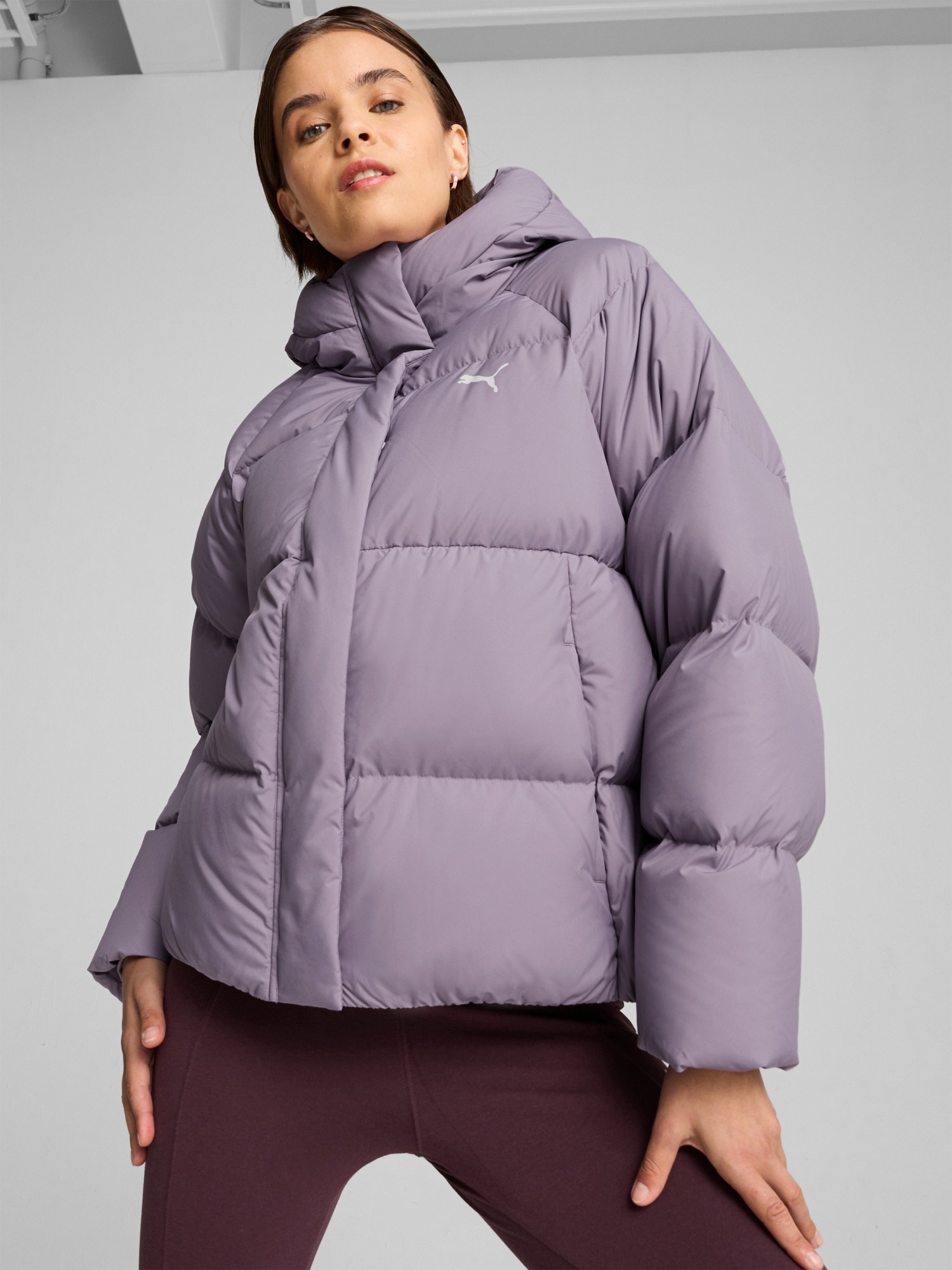 Куртка женская Puma Down Puffer Jacket фиолетовая 62648730 изображение 2