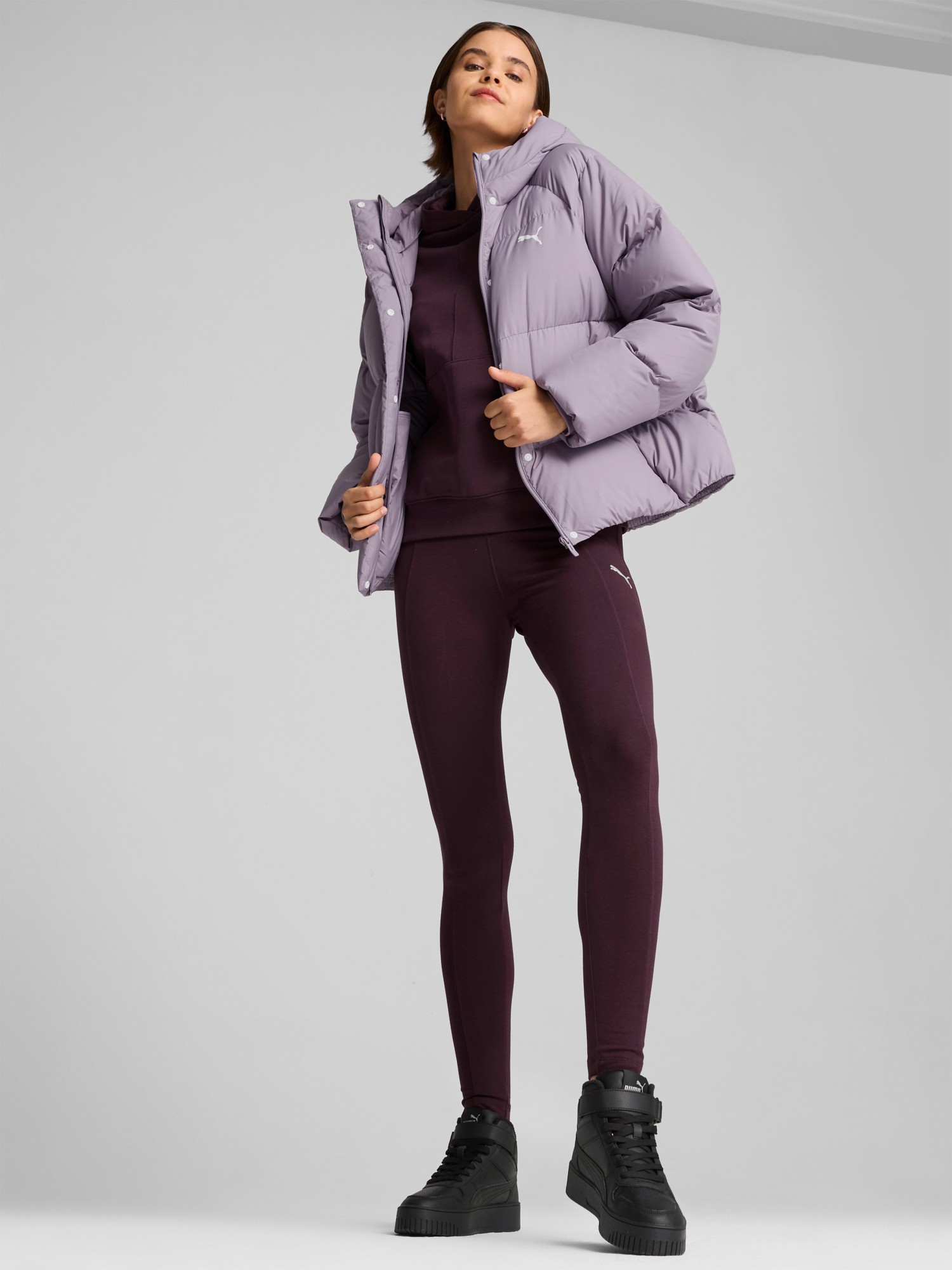 Куртка женская Puma Down Puffer Jacket фиолетовая 62648730 изображение 4