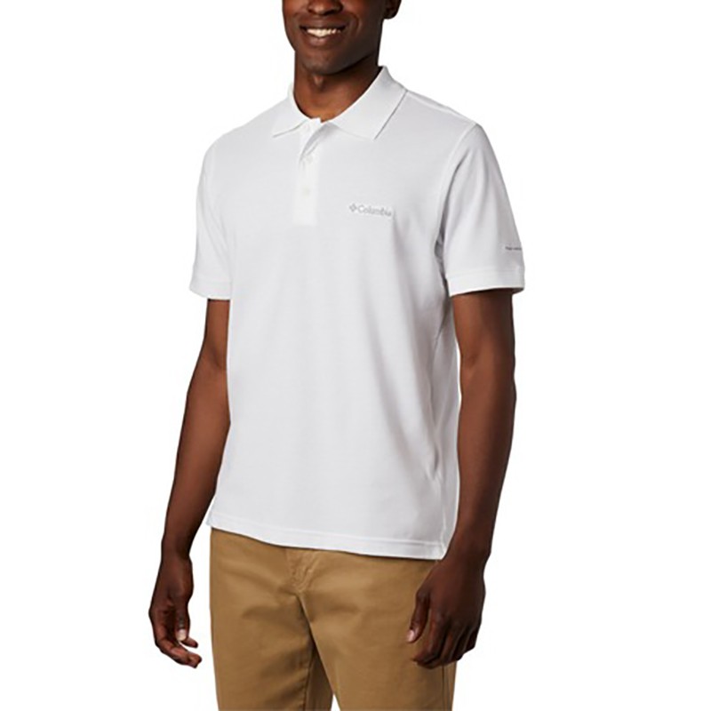 Футболка чоловіча Columbia Tricou polo Range біла 1713841-102 — Sport City Футболка чоловіча Columbia Tricou polo Range біла 1713841-102