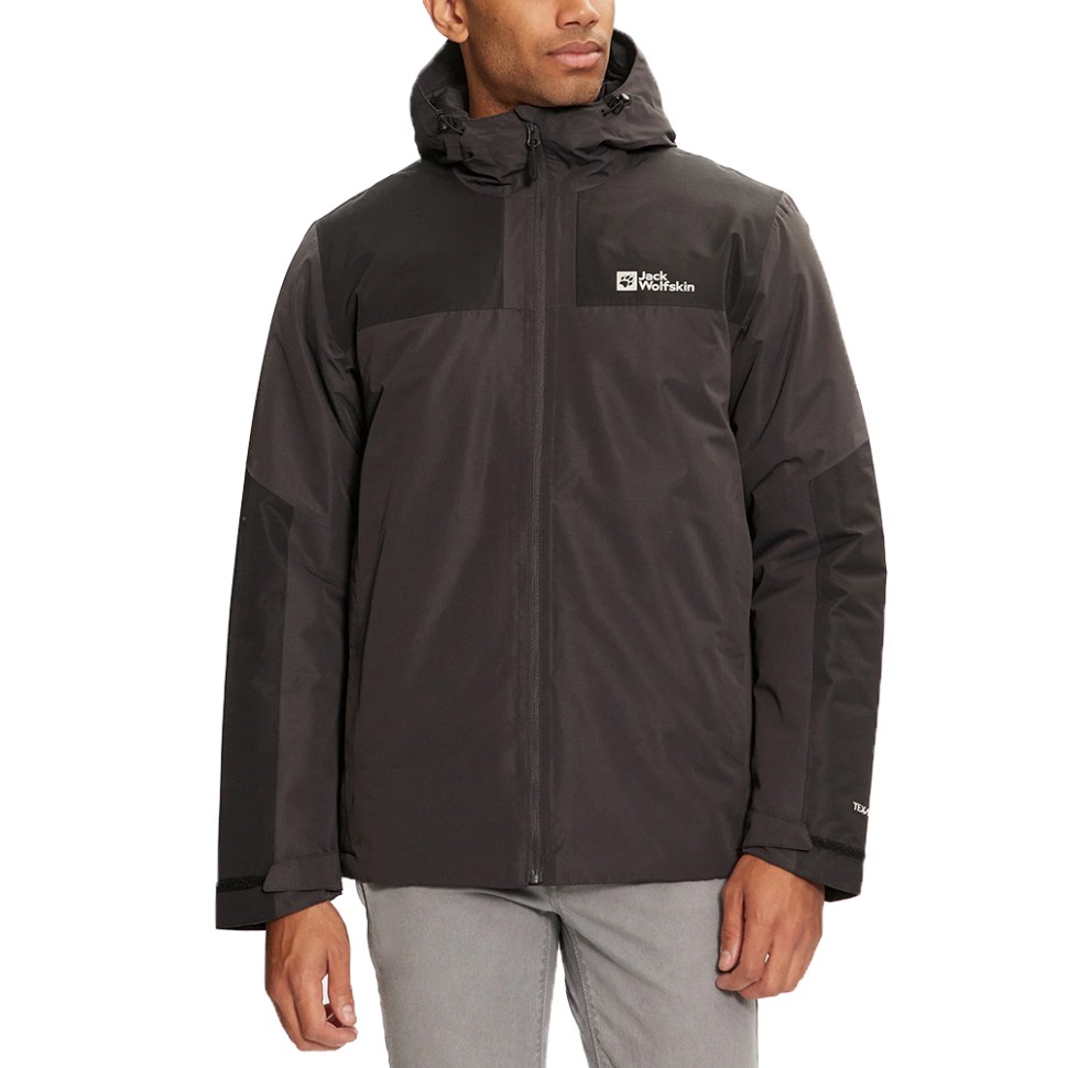 Куртка чоловіча Jack Wolfskin JASPER INS JKT M темно-сіра A61872-6350 — фото 1