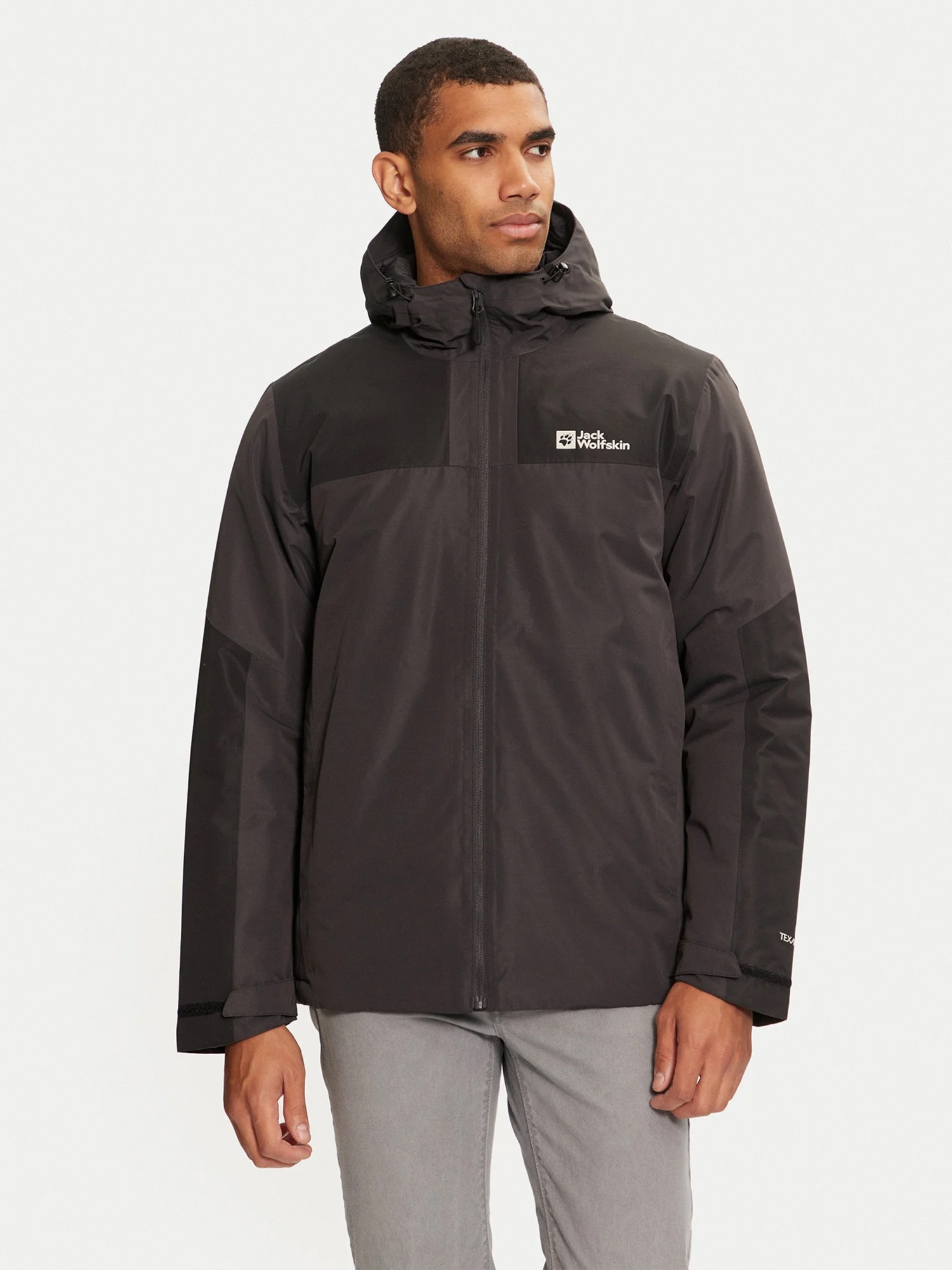 Куртка мужская Jack Wolfskin JASPER INS JKT M темно-серая A61872-6350 изображение 2