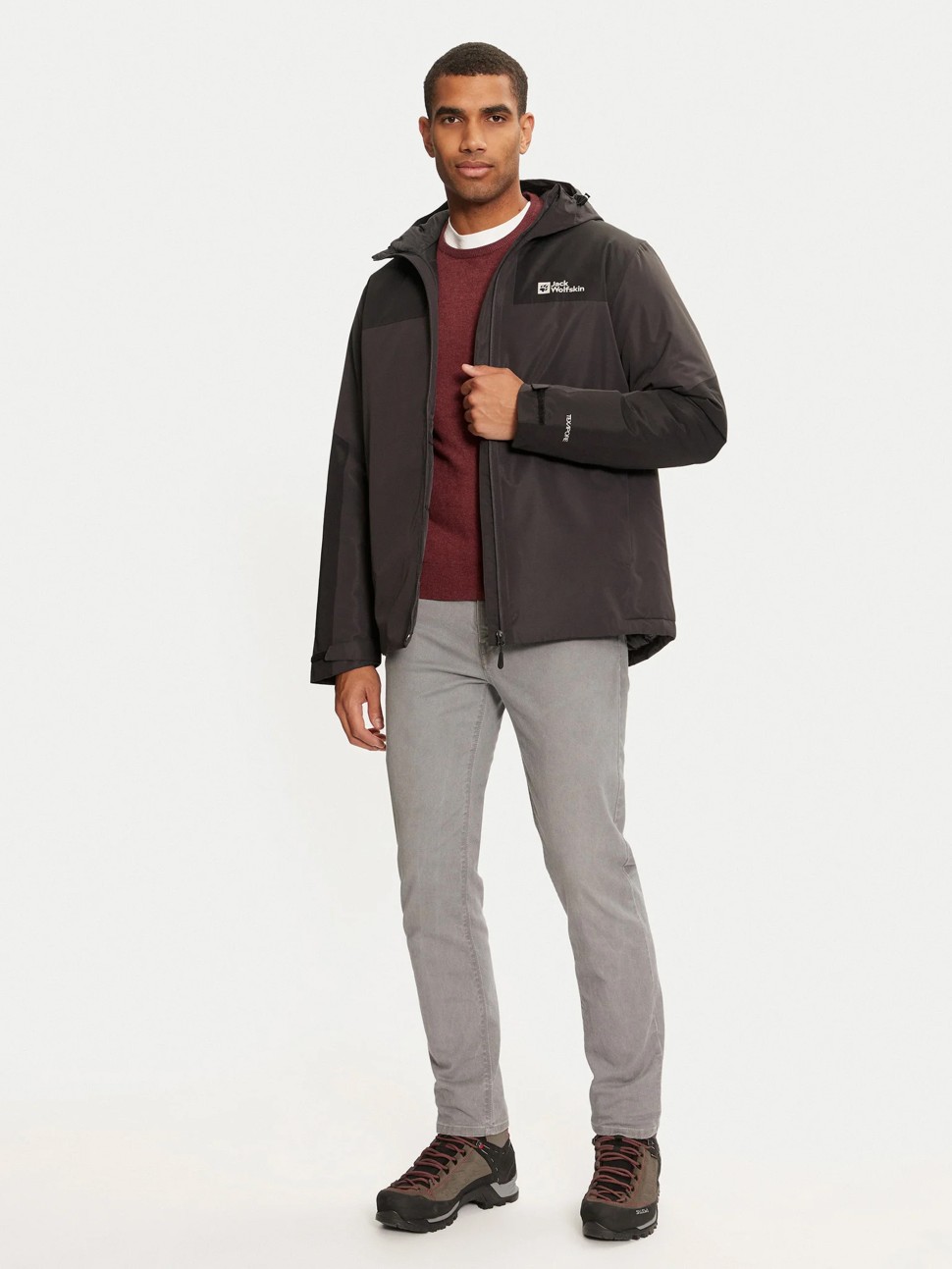 Куртка чоловіча Jack Wolfskin JASPER INS JKT M темно-сіра A61872-6350 — фото 7