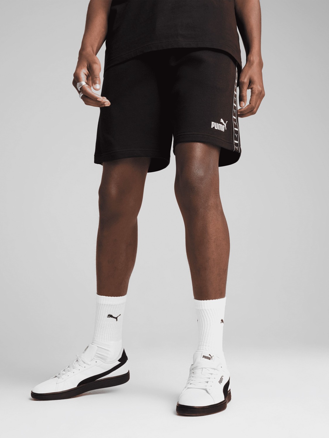 Шорты мужские Puma ESS TAPE Shorts черные 68468301 изображение 2
