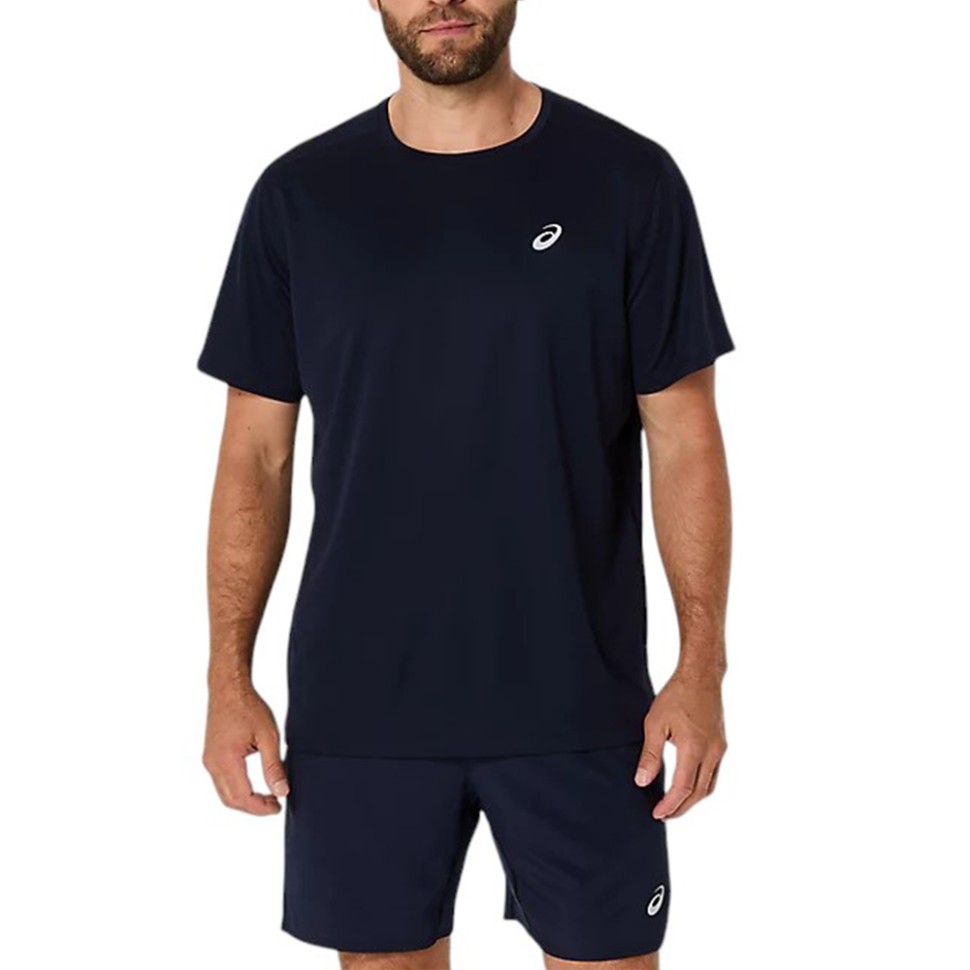 Футболка чоловіча Asics ASICS CORE SS TOP темно-синя 2011D221-400 — фото 1