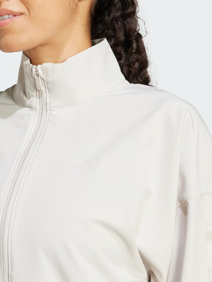 Толстовка жіноча Adidas PACER W JACKET бежева JP4343 изображение 4