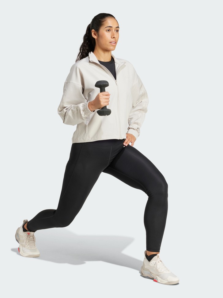 Толстовка жіноча Adidas PACER W JACKET бежева JP4343 изображение 6