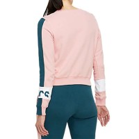 Толстовка женская Asics COLORBLOCK CREW розовая 2032B690-700 изображение 2