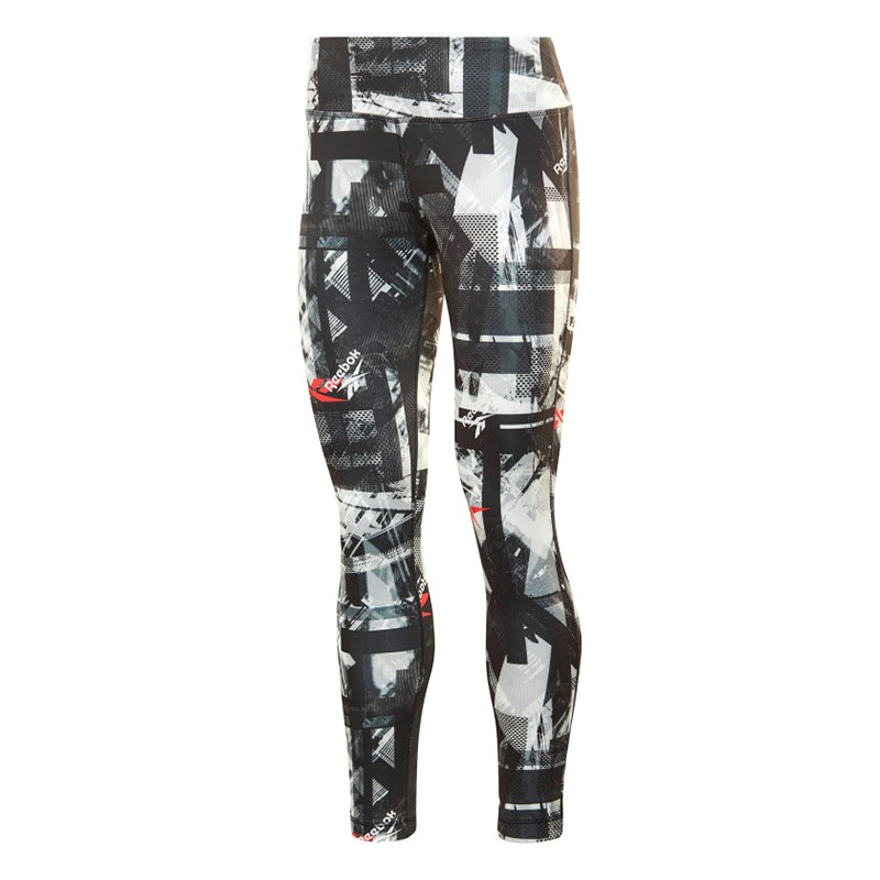 Леггинсы женские Reebok Workout Ready Myt Printed Tights мультицвет FU2439 — фото 1