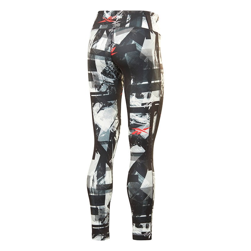 Леггинсы женские Reebok Workout Ready Myt Printed Tights мультицвет FU2439 — фото 2