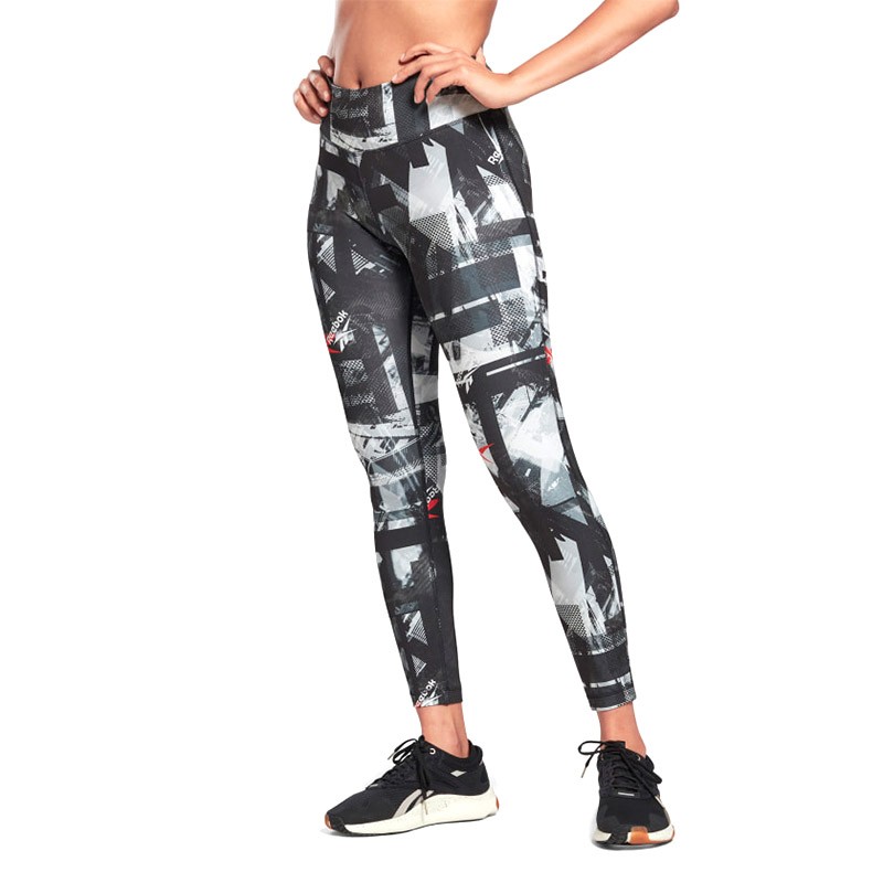 Леггинсы женские Reebok Workout Ready Myt Printed Tights мультицвет FU2439 — фото 3