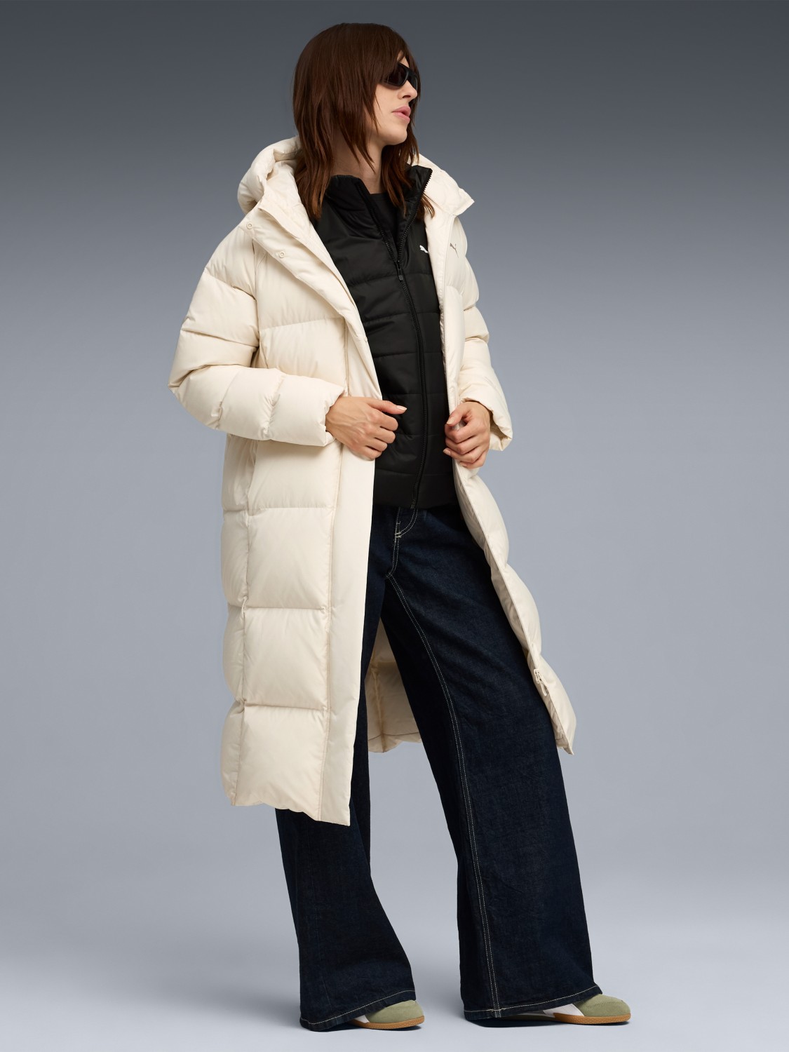 Куртка женская Puma Hooded Down Puffer Coat молочная 68839087 изображение 3