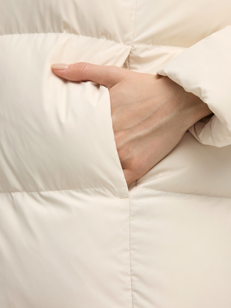 Куртка жіноча Puma Hooded Down Puffer Coat молочна 68839087 изображение 6