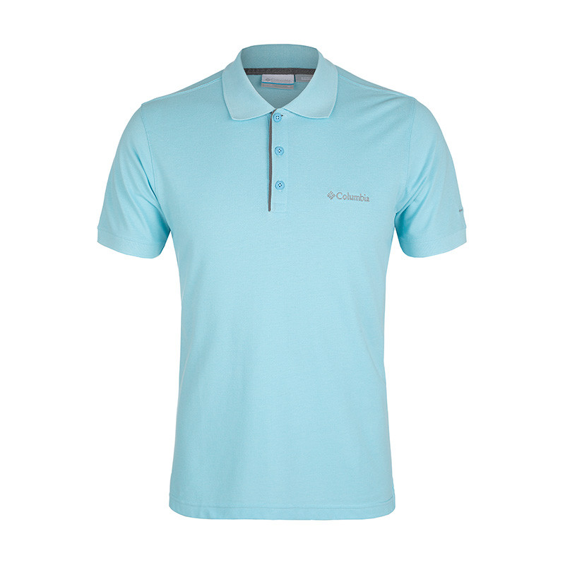 Рубашка-поло мужская Columbia Cascade Range ™ Solid Polo голубая 1713841-427 изображение 1