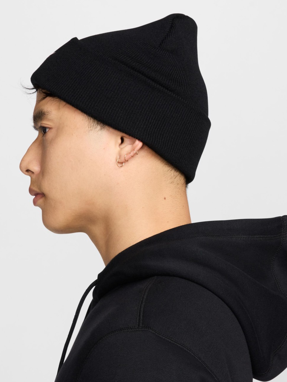 Шапка  Nike U NK PEAK BEANIE TC SWSH F24 L чорна HF0187-010 — фото 4