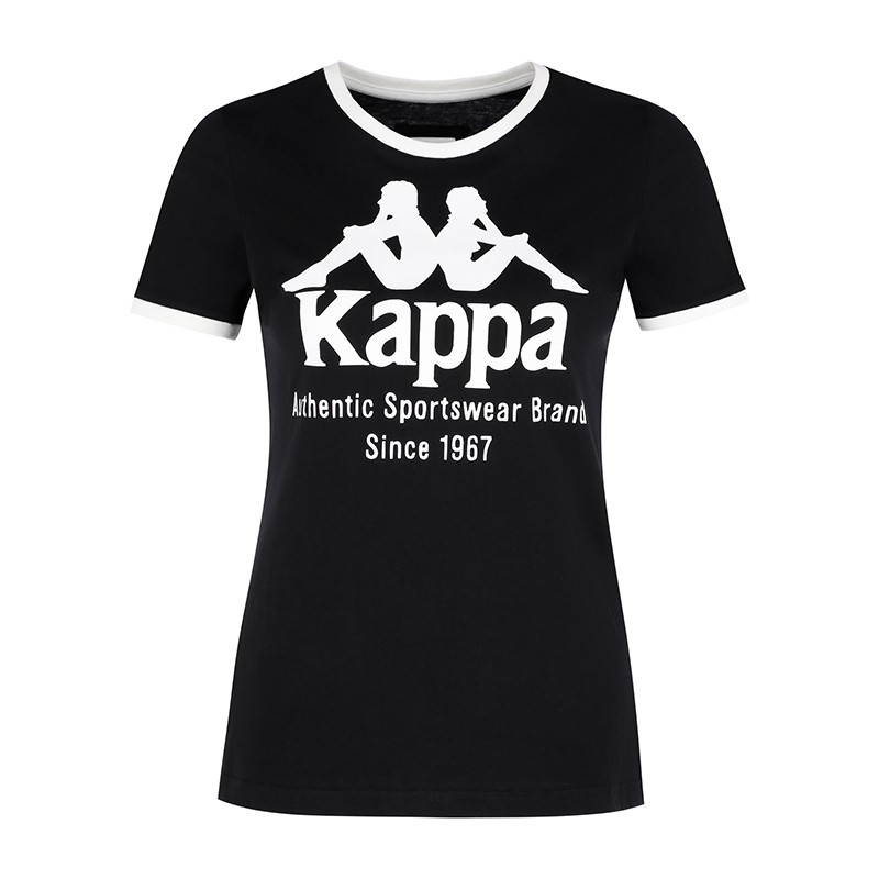 Футболка женская Kappa черная 107978-99 — Sport City Футболка женская Kappa черная 107978-99