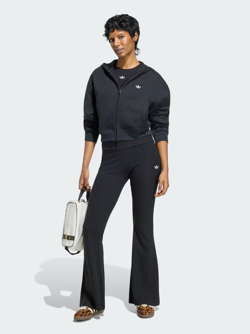Толстовка женская Adidas ESS FL CP FZ HD черная KR9166 — фото 6 — Sport City Толстовка женская Adidas ESS FL CP FZ HD черная KR9166 — фото 6