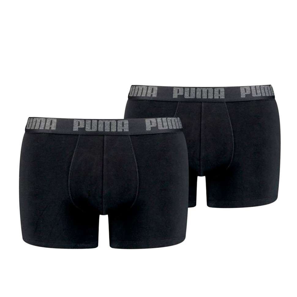 Трусы мужские Puma Puma Basic Boxer 2P черные 88886958 изображение 1